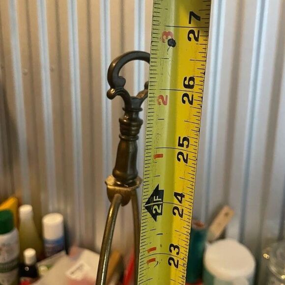 Vintage Red Glass Lamp with Drum Shade - Picture 7 of 10